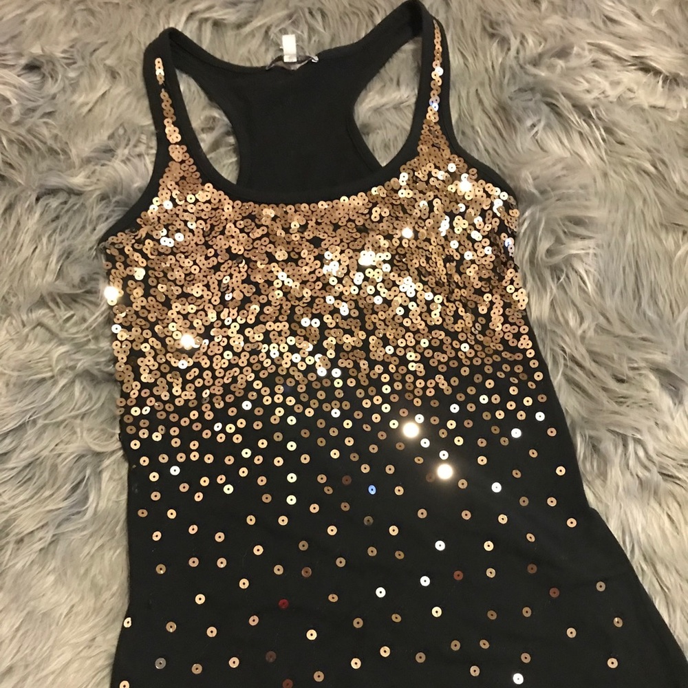 Sequined Racerback Tank - Picture 3 of 3